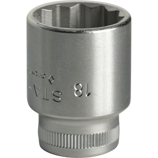 Stahlwille Tools 10 mm (3/8") Socket Size 18 mm L.32 mm, 2010018 02010018 - main